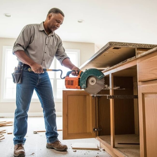 Cabinet and Countertop Removal